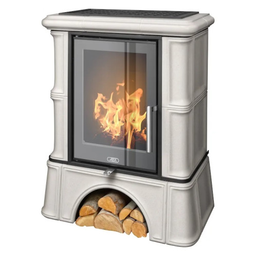 Kachlová kamna ABX Bavaria exklusive kachlový sokl, Ahornweiss